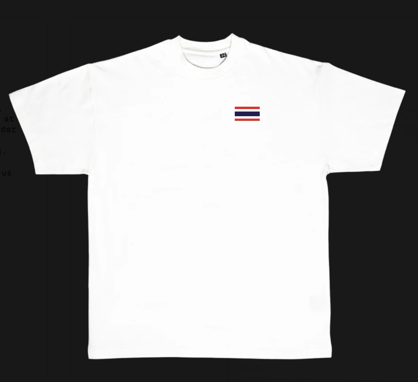 T-shirt Thai warrior Back White