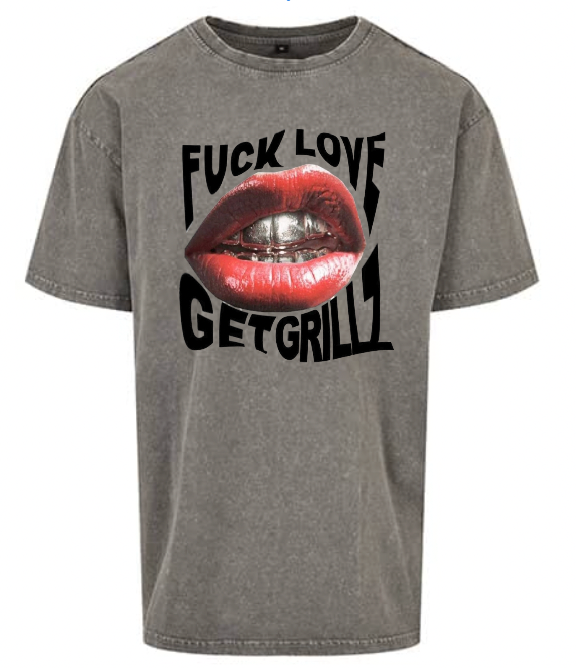 T-shirt Sayan Get Grillz Acid Wash Oversize