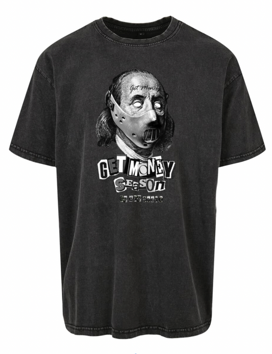 T-shirt Sayan Get Money Acid Black Oversize