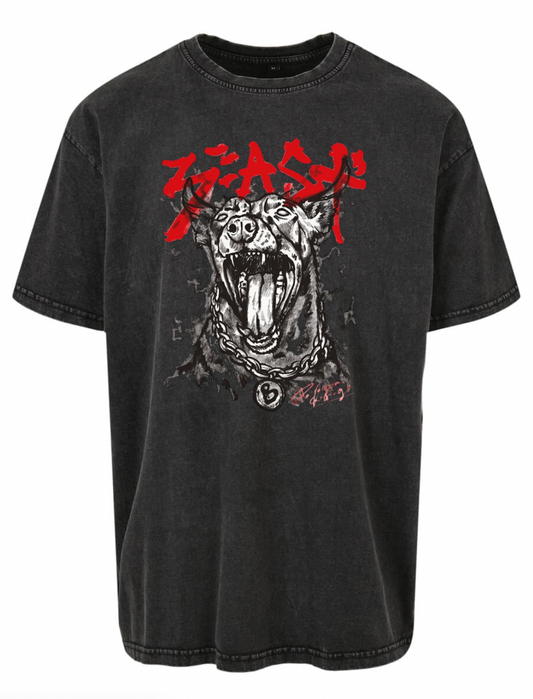 T-shirt  Dog Acid wash Oversize