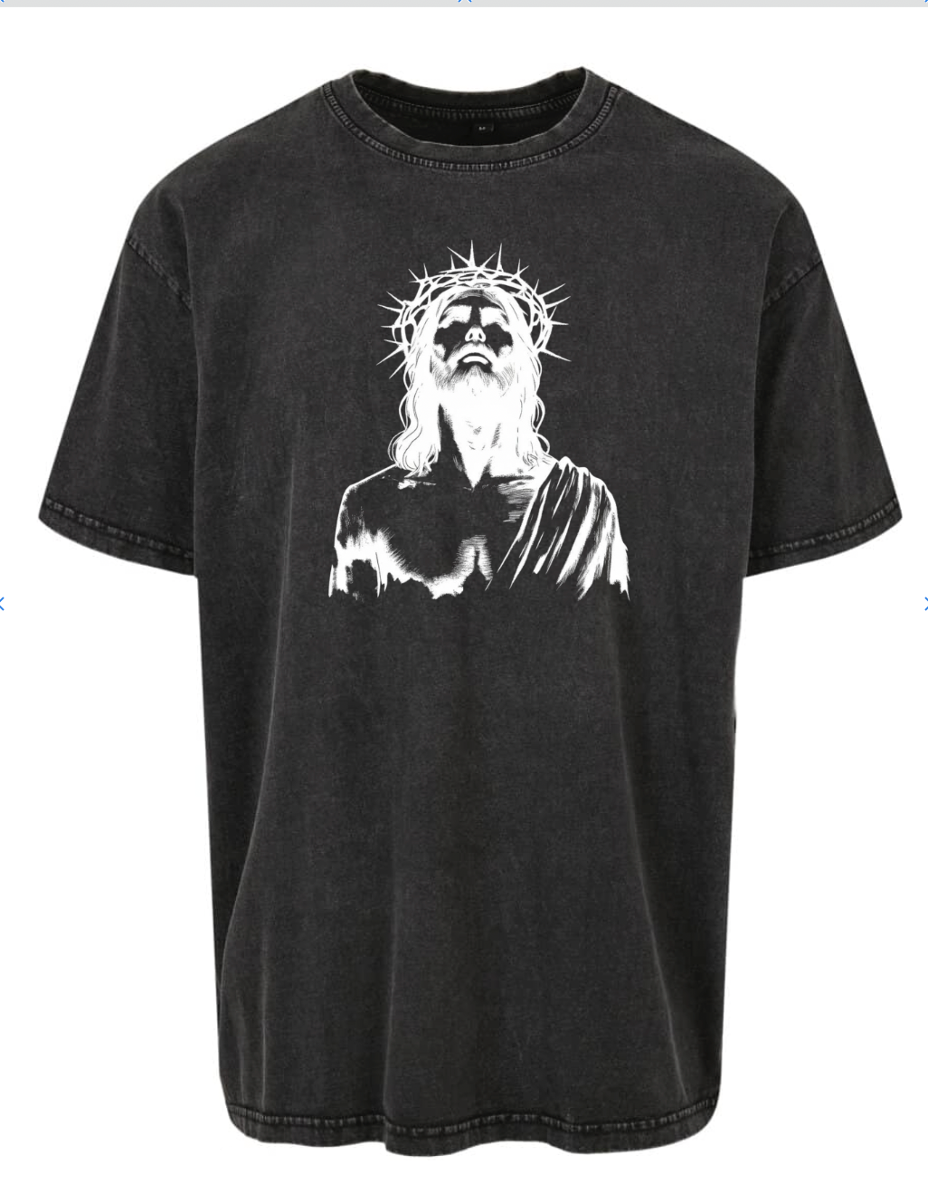 T-shirt Christ Acid Wash Oversize