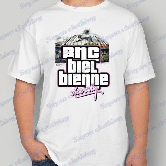 T-shirt BNC vice city blanc oversize