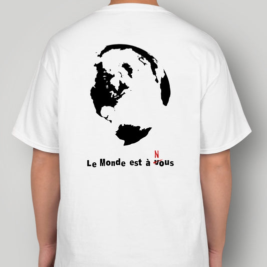 T-shirt Le monde est à nous / white