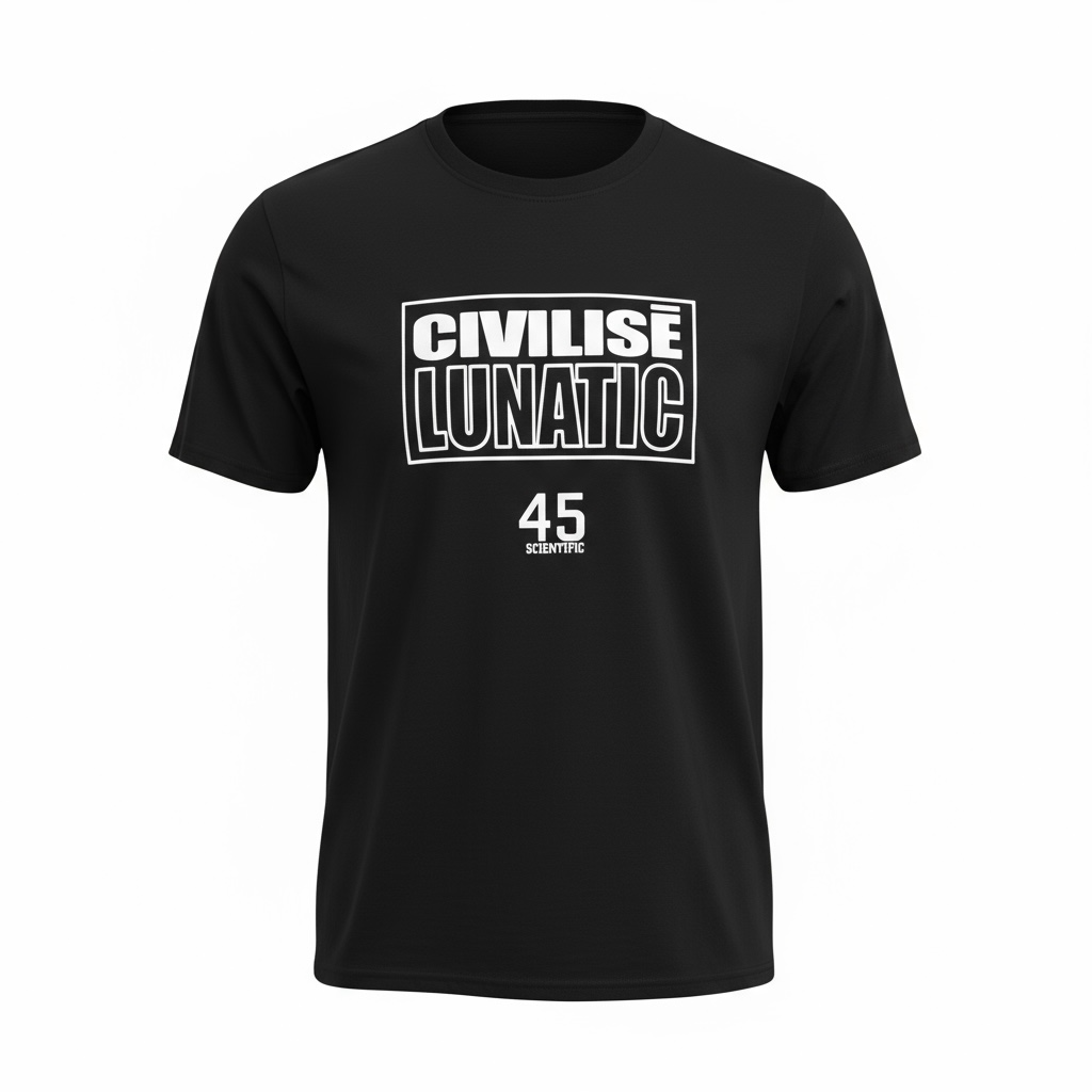 Lunatic Civilisé T-shirt Black