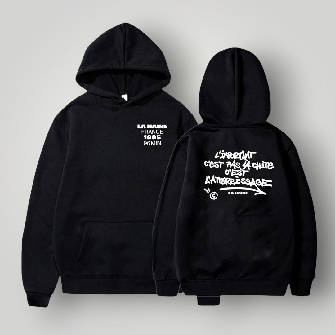 La Haine Hoodie Graffiti Black