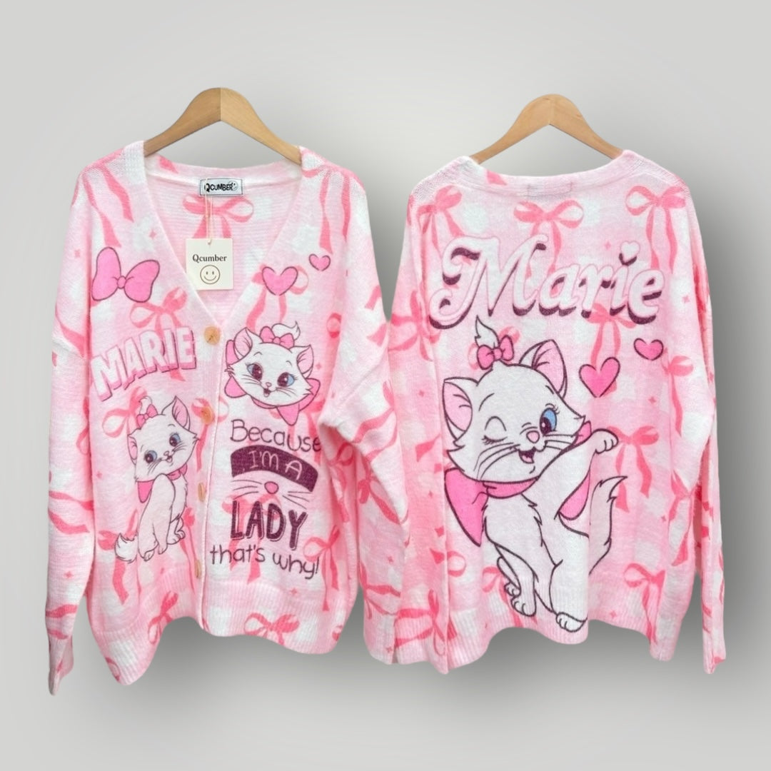 Cat Cardigan Women