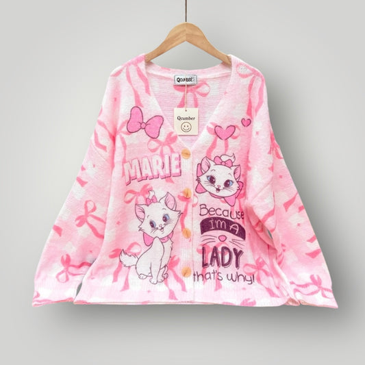 Cat Cardigan Women