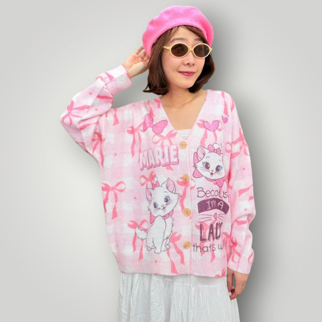 Cat Cardigan Women