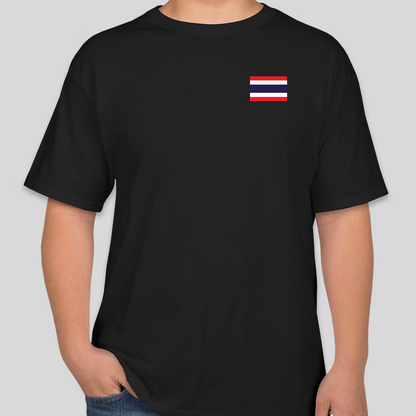T-shirt Thai Warrior Back Black