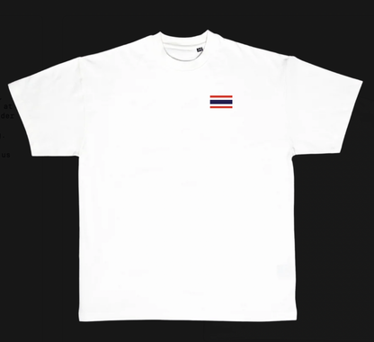 T-shirt Thai warrior Back White