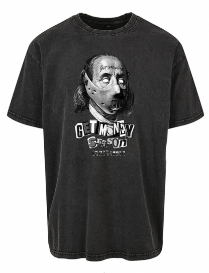 T-shirt Sayan Get Money Acid Black Oversize