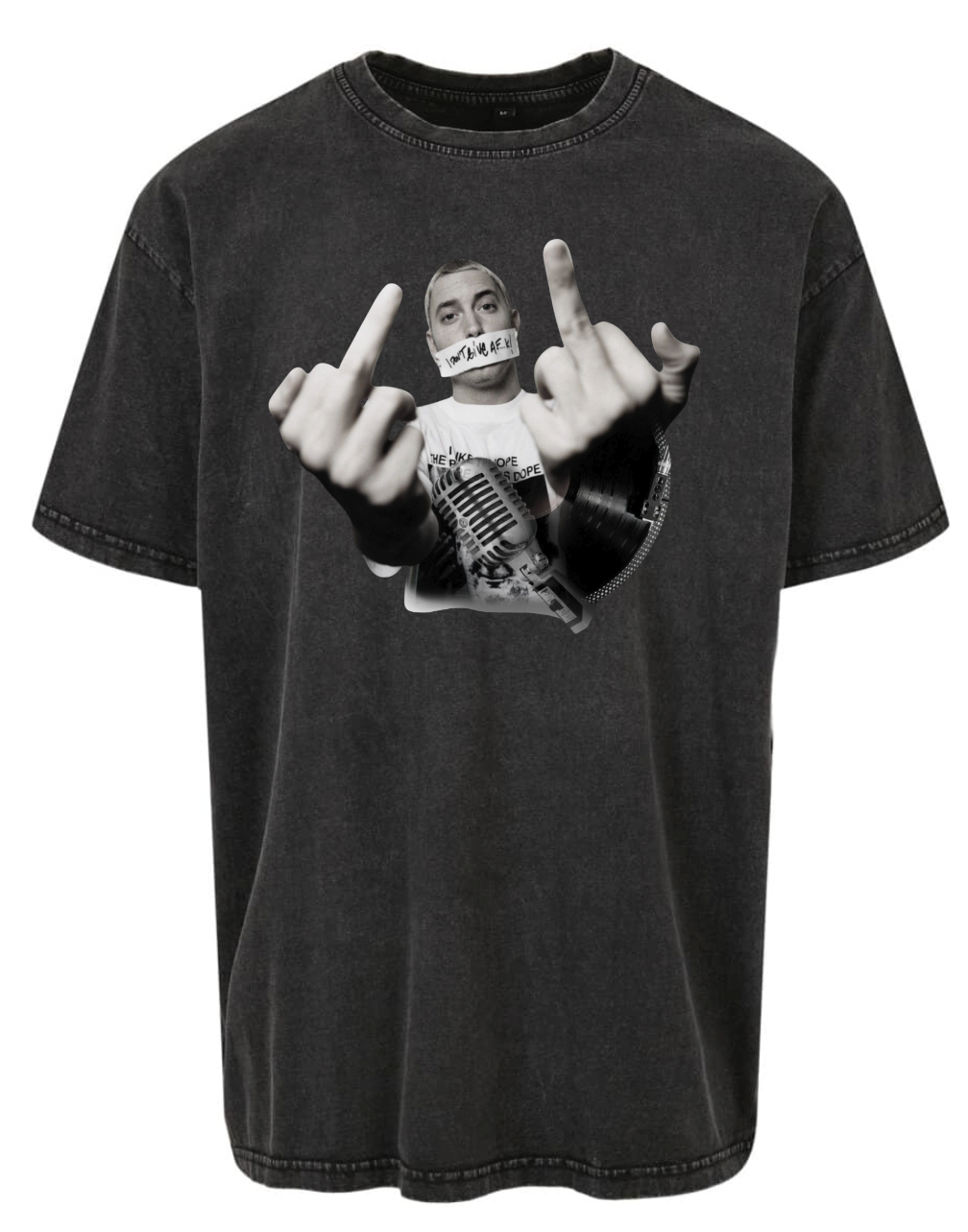 T-shirt Eminem Acid Wash Oversize