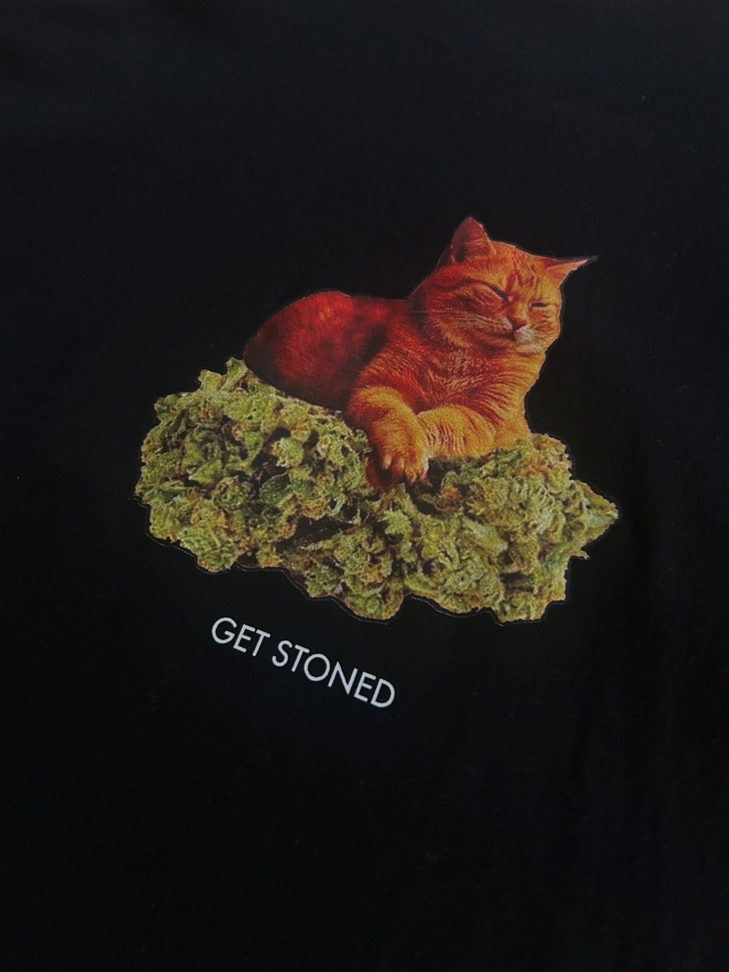 Cat Stone T-shirt Black