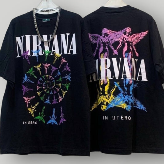 T-shirt Nirvana noir