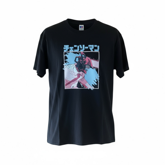 Chainsaw man T-shirt Black