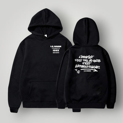 La Haine Hoodie Graffiti Black